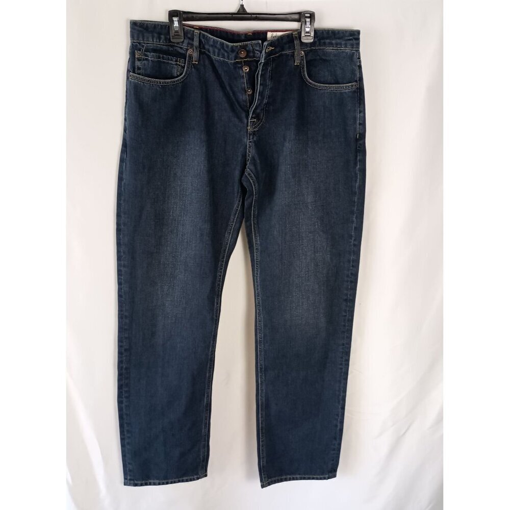 Boden Men’s Button Fly Straight Leg Jeans Blue Size 38x32 100% Cotton